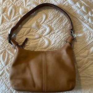 Vintage Coach Tan Leather Legacy Convertible Shoulder Bag 9566 No Hangtag